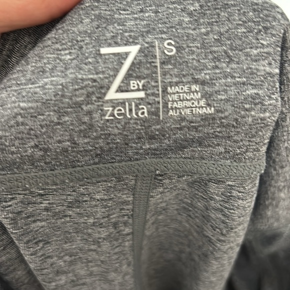 Z by Zella Gray Pull On Active Leggings Black Mesh Panel Workout Running Size S - Picture 3 of 3
